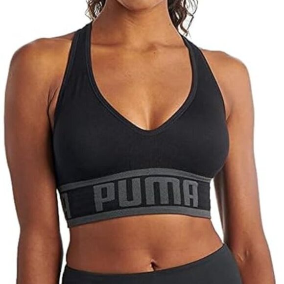 NWT Puma Racerback Low Support Sports Bra M - Picture 2 of 12